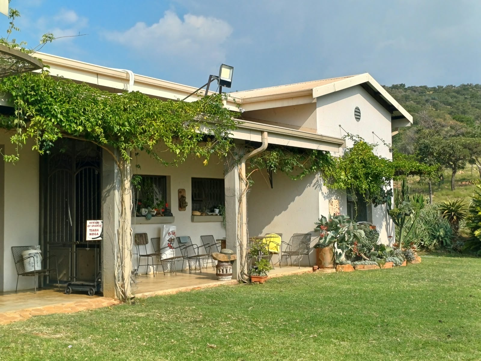 The existing farmhouse