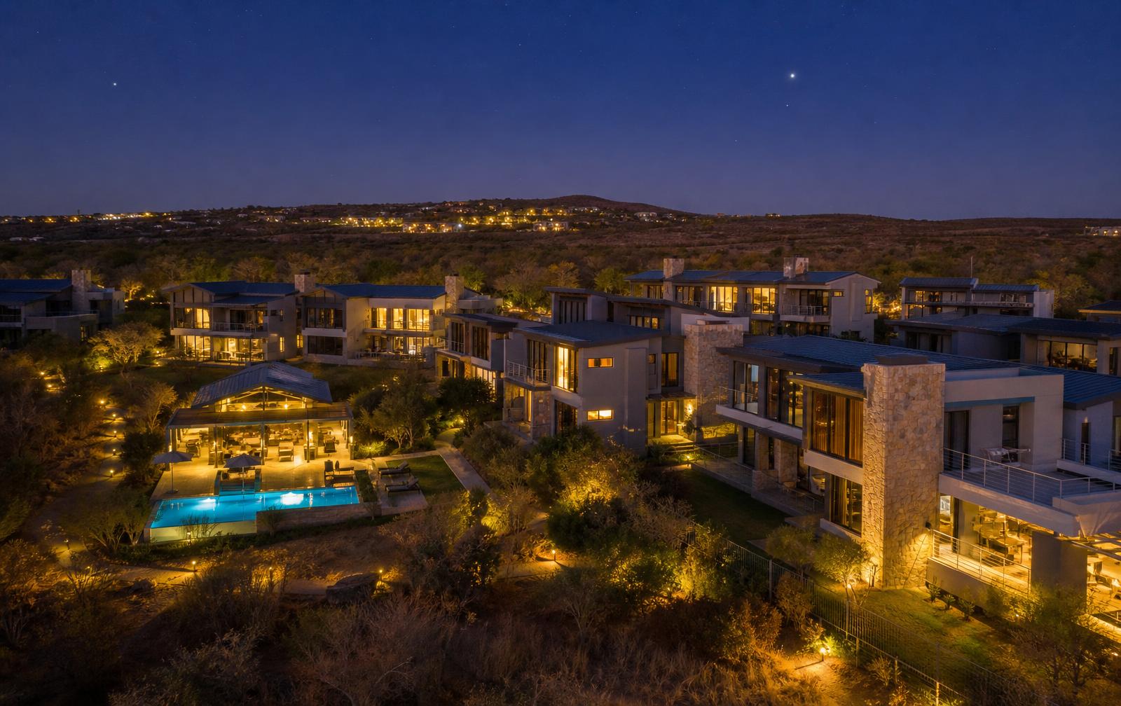Blue Hour · Reflecting Pool