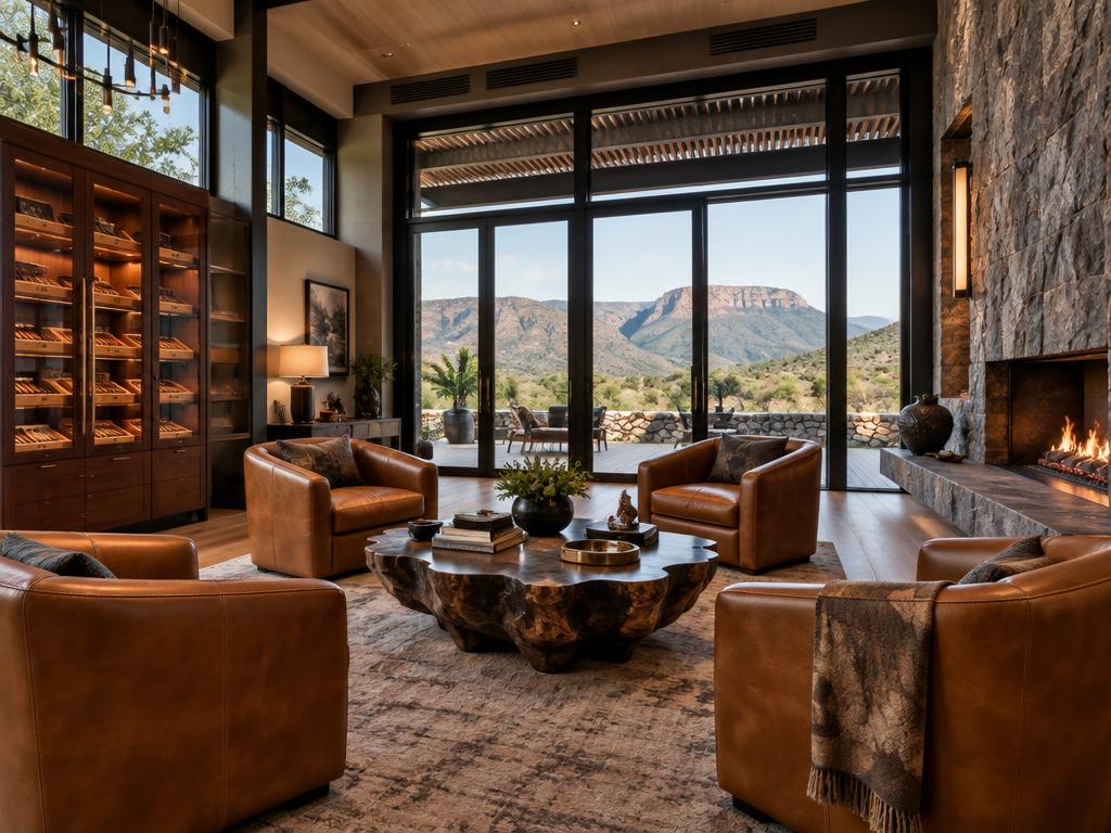The cigar lounge