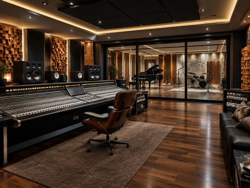 The music recording studio